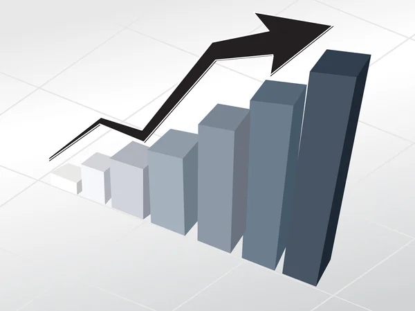 Corporate Financial Graph Tapete — Stockvektor