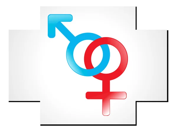 Símbolo masculino y femenino — Archivo Imágenes Vectoriales