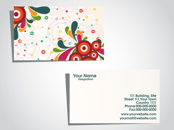 Vector illustrtaion of business card