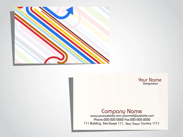 Vector illustrtaion of business card — Stock Vector