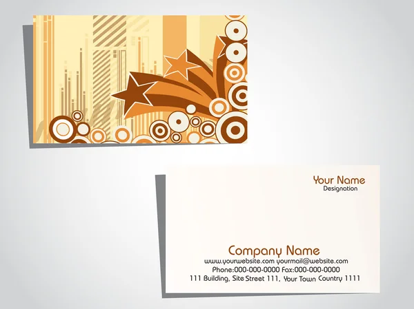 Vector ilustración de la tarjeta de visita — Vector de stock
