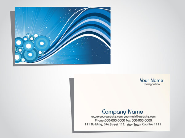 Vector illustration of business card