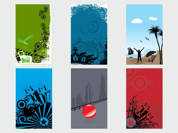 Set de banners vectoriales abstractos creativos1 — Vector de stock