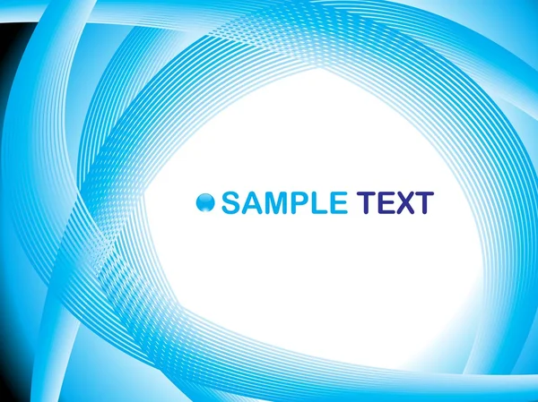 Ilustração onda azul com amostra de texto —  Vetores de Stock