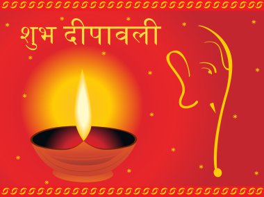 Vector composition for diwali clipart