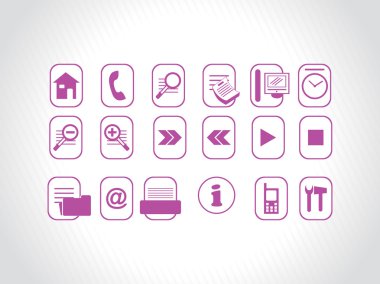 Creative icon in purple clipart