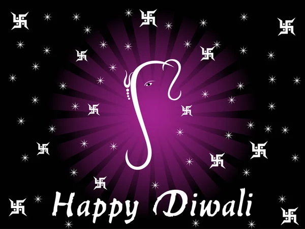Contexte pour heureux diwali — Image vectorielle