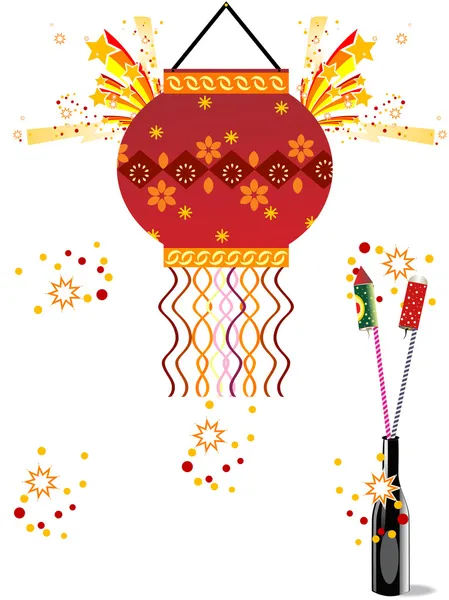 Absract illustration de l'œuvre pour diwali — Image vectorielle
