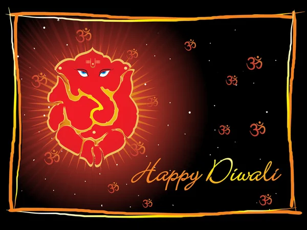 Illustration för diwali firandet — Stock vektor