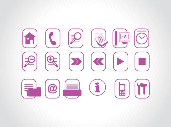 Creative icon in purple — Stock Vector