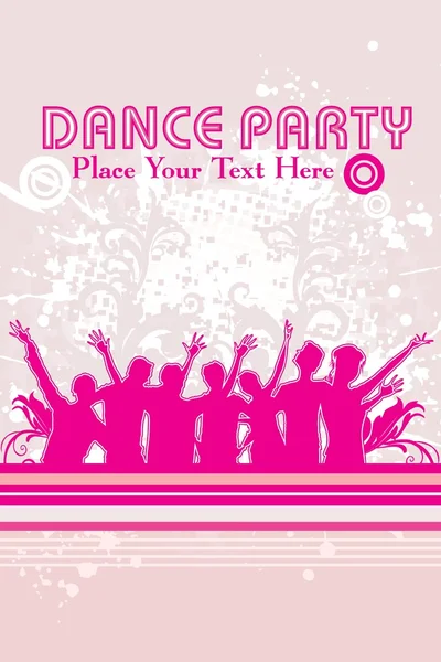 Grungy Dance Party Hintergrund — Stockvektor