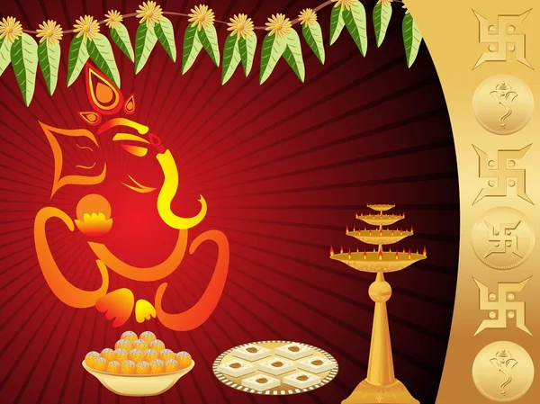 Fond d'écran pour la célébration diwali — Image vectorielle