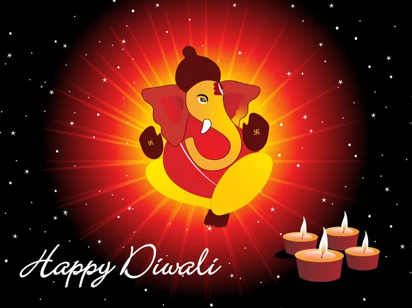 Background for diwali celebration — Stock Vector
