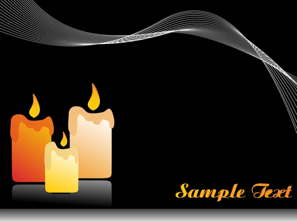 Depawali background with candle — Stock Vector