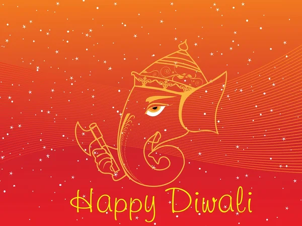 Diwali gretting kartı — Stok Vektör