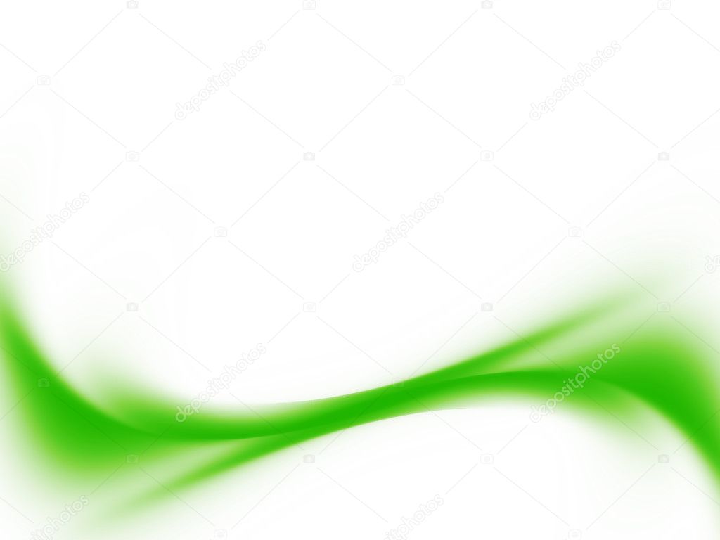 Elegant green design isolated on white