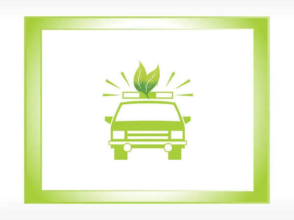 Umweltfreundliches Auto, Illustration — Stockvektor