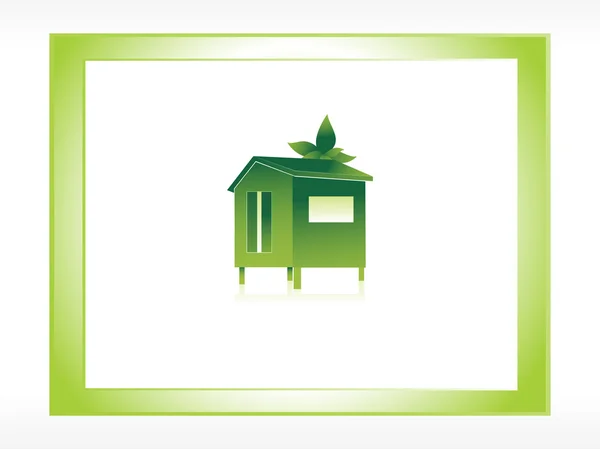 Frame of green house — Stock Vector