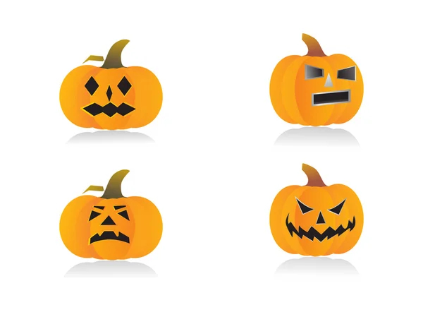 Halloween objekty ilustrace — Stockový vektor