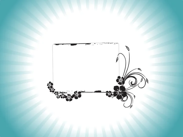 Frame with flower elements — Stock Vector