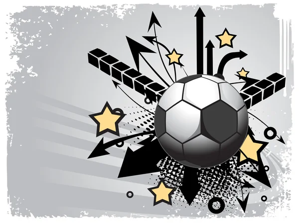 Vectorillustratie van het voetbal — Stockvector