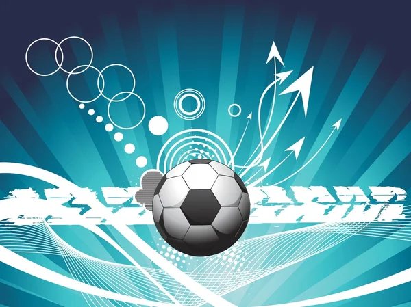 Background with soccer — Stock Vector