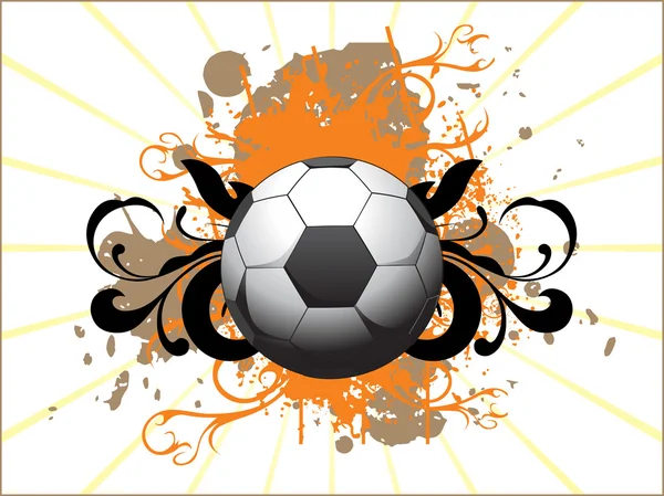 Вектор гранж-футбола — стоковый вектор