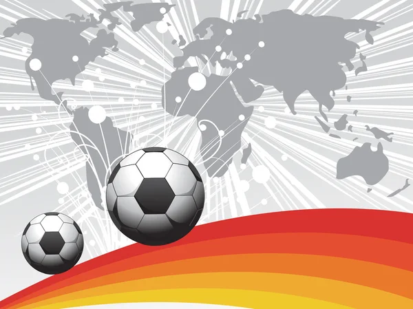 Фон с футболом — стоковый вектор