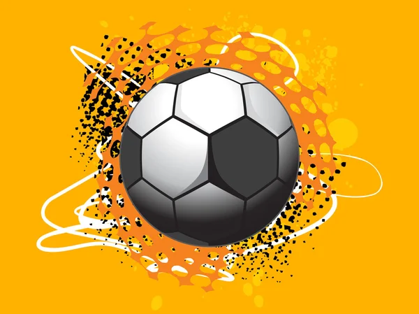 Fußball mit Hintergrund — Stockvektor