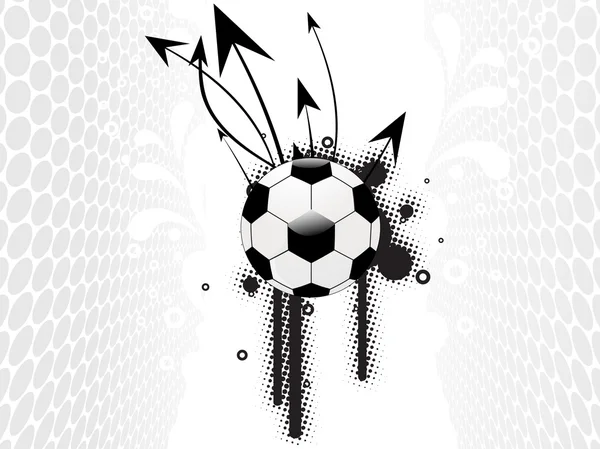 Arrière-plan avec flèches, soccer — Image vectorielle