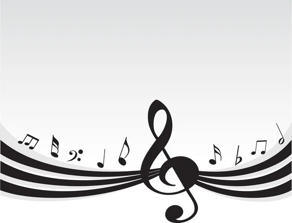 Фон з музичними нотами — стоковий вектор