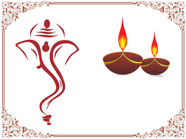 Elephant god Ganesha abstract design16