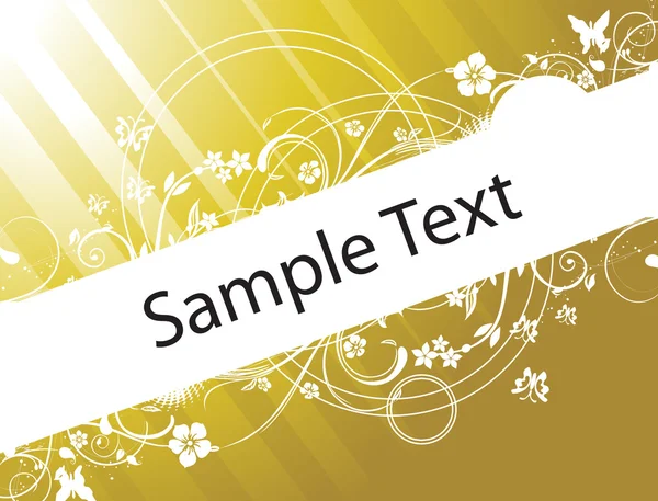 Textura de flor para texto de muestra — Vector de stock