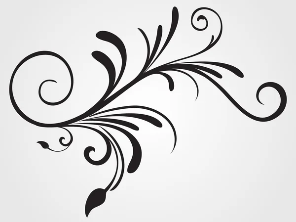 Background with flourish design tattoo — Stock Vector