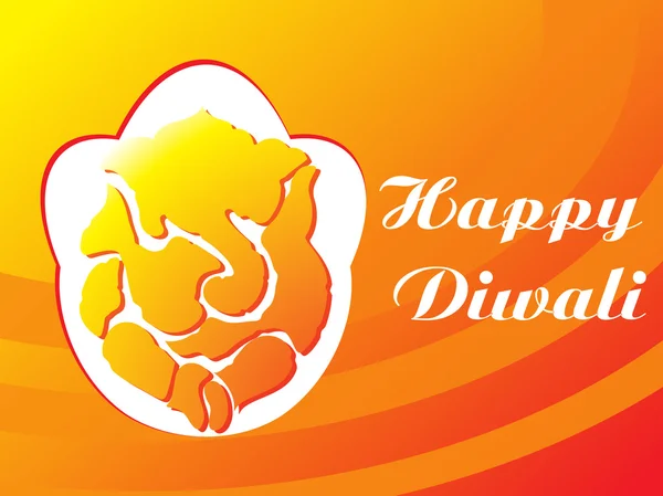 Carta da parati per felice diwali — Vettoriale Stock