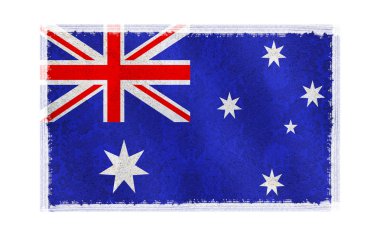 arka plan üzerinde Avustralya bayrağı