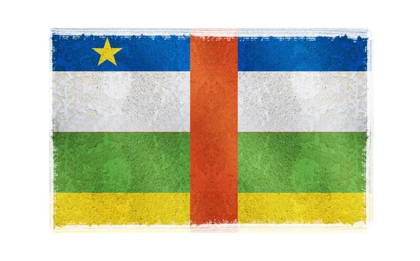 Flaggan i centrala Afrika på bakgrunden — Stockfoto