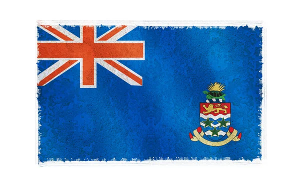 Bandeira da ilha Cayman no fundo — Fotografia de Stock