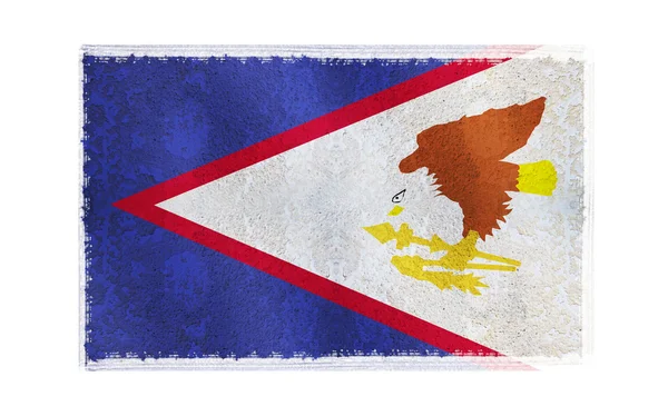 Bandeira da Samoa Americana no fundo — Fotografia de Stock