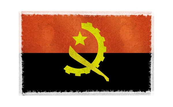 Flaga Angoli na tle — Zdjęcie stockowe
