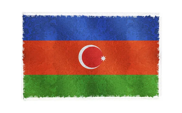 Drapeau de l'Azerbaïdjan sur fond — Photo