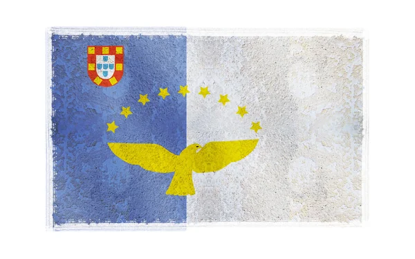 Bandeira dos Açores em segundo plano — Fotografia de Stock