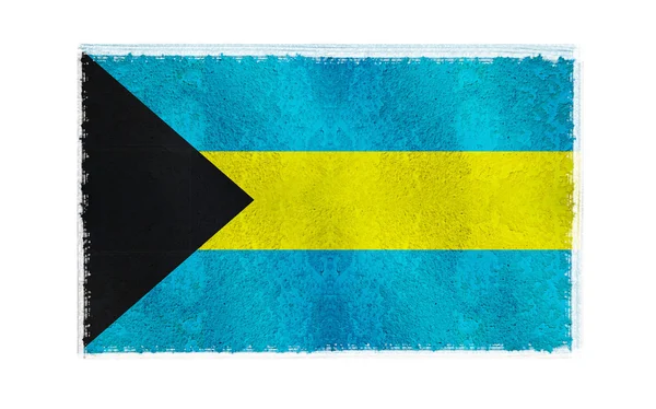 Bandeira das Bahamas no fundo — Fotografia de Stock