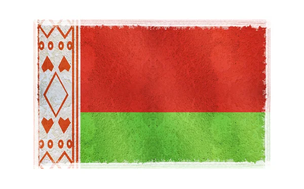Flagge von Weißrussland im Hintergrund — Stockfoto