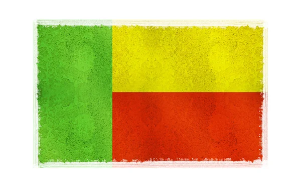 Флаг Бенина на заднем плане — стоковое фото