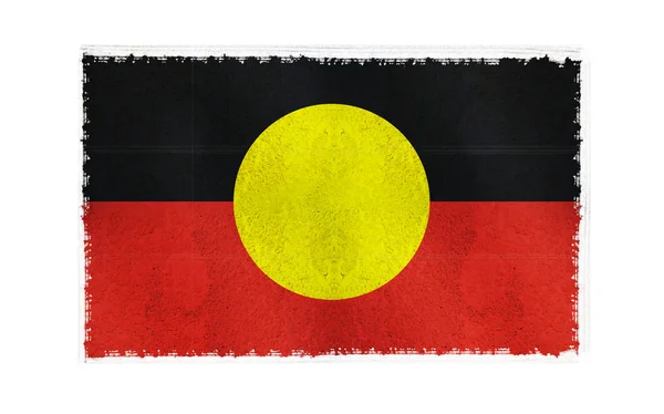 Vlag van aboriginal op achtergrond — Stockfoto