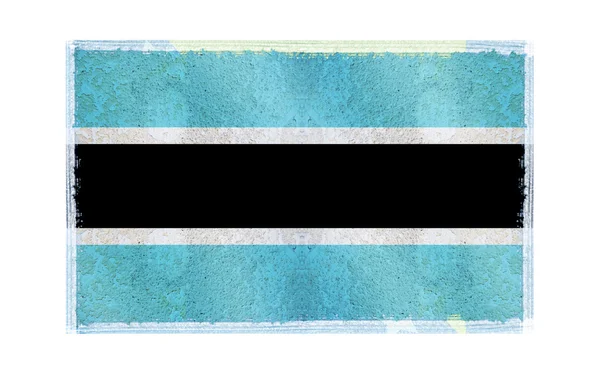 Flagge Botswanas im Hintergrund — Stockfoto