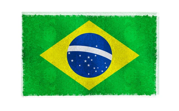 Флаг Бразилии на фоне — стоковое фото