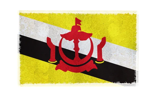 Флаг Брунея на фоне — стоковое фото