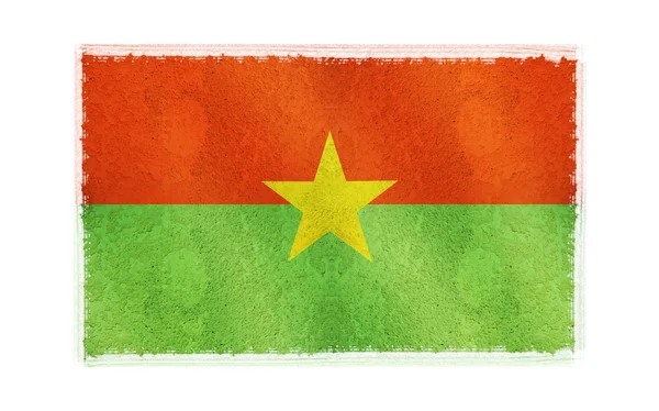 Bandeira de Burkino Faso no fundo — Fotografia de Stock